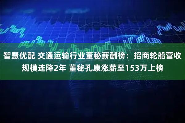 智慧优配 交通运输行业董秘薪酬榜：招商轮船营收规模连降2年 董秘孔康涨薪至153万上榜