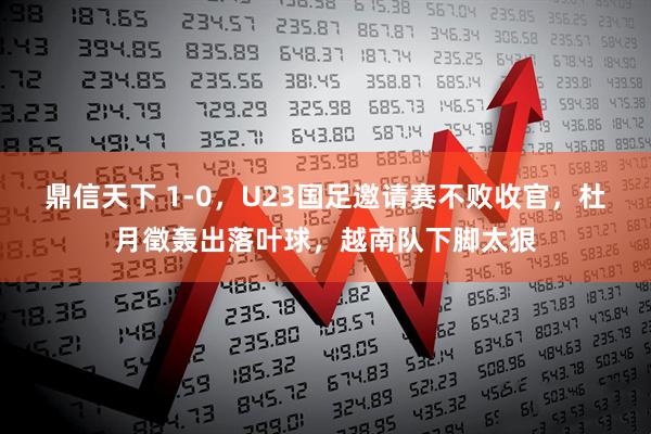 鼎信天下 1-0，U23国足邀请赛不败收官，杜月徵轰出落叶球，越南队下脚太狠
